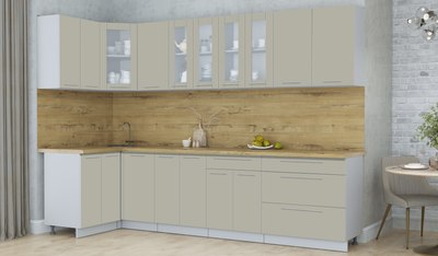 Кухонный гарнитур Интерлиния Мила Пластик 1.2x3.0