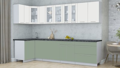 Кухонный гарнитур Интерлиния Мила Пластик 1.2x3.1