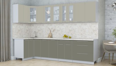 Кухонный гарнитур Интерлиния Мила Пластик 1.2x3.1