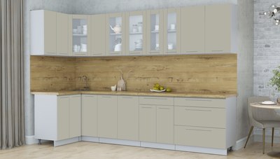 Кухонный гарнитур Интерлиния Мила Пластик 1.2x3.1