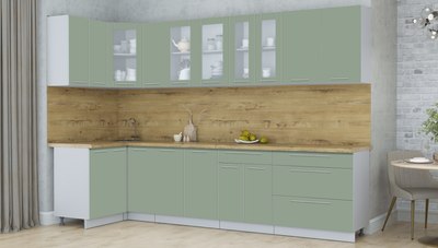 Кухонный гарнитур Интерлиния Мила Пластик 1.2x3.1