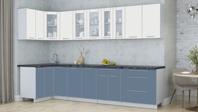 Кухонный гарнитур Интерлиния Мила Пластик 1.2x3.2