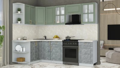Кухонный гарнитур Интерлиния Мила Шато 1.5x2.6 LV