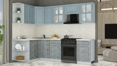 Кухонный гарнитур Интерлиния Мила Шато 1.5x2.6 LV