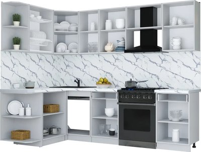 Кухонный гарнитур Интерлиния Мила Шато 1.5x2.6 LV