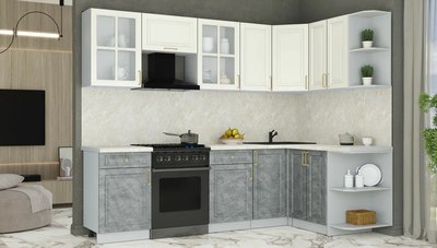 Кухонный гарнитур Интерлиния Мила Шато 1.5x2.6 PR