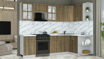 Кухонный гарнитур Интерлиния Мила Шато 1.5x2.6 PR