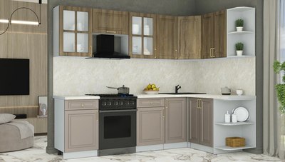 Кухонный гарнитур Интерлиния Мила Шато 1.5x2.6 PR