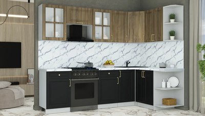 Кухонный гарнитур Интерлиния Мила Шато 1.5x2.6 PR