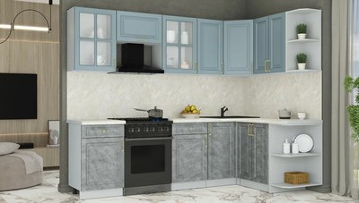 Кухонный гарнитур Интерлиния Мила Шато 1.5x2.6 PR