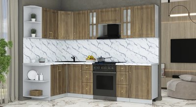 Кухонный гарнитур Интерлиния Мила Шато 1.5x2.7 LV