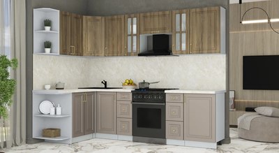 Кухонный гарнитур Интерлиния Мила Шато 1.5x2.7 LV