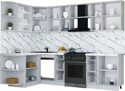 Кухонный гарнитур Интерлиния Мила Шато 1.5x2.7 LV