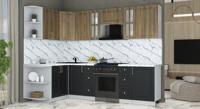 Кухонный гарнитур Интерлиния Мила Шато 1.5x2.7 LV