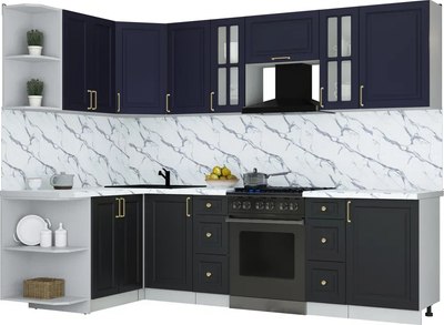 Кухонный гарнитур Интерлиния Мила Шато 1.5x2.7 LV - фото