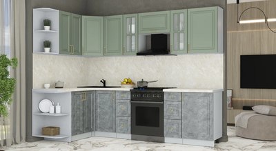 Кухонный гарнитур Интерлиния Мила Шато 1.5x2.7 LV