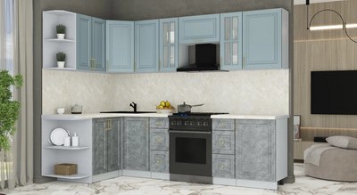 Кухонный гарнитур Интерлиния Мила Шато 1.5x2.7 LV