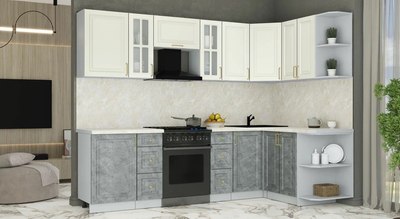 Кухонный гарнитур Интерлиния Мила Шато 1.5x2.7 PR