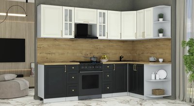 Кухонный гарнитур Интерлиния Мила Шато 1.5x2.7 PR