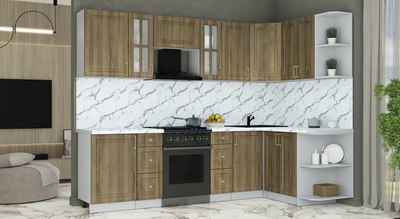 Кухонный гарнитур Интерлиния Мила Шато 1.5x2.7 PR