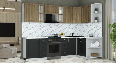 Кухонный гарнитур Интерлиния Мила Шато 1.5x2.7 PR