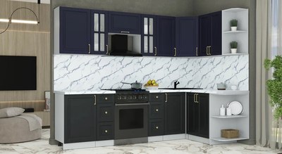 Кухонный гарнитур Интерлиния Мила Шато 1.5x2.7 PR