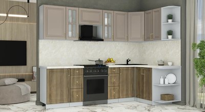 Кухонный гарнитур Интерлиния Мила Шато 1.5x2.7 PR