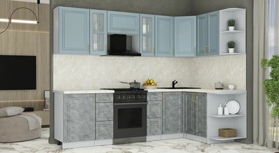 Кухонный гарнитур Интерлиния Мила Шато 1.5x2.7 PR