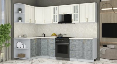 Кухонный гарнитур Интерлиния Мила Шато 1.5x2.8 LV