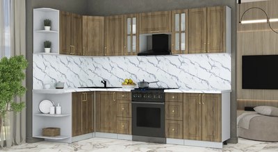 Кухонный гарнитур Интерлиния Мила Шато 1.5x2.8 LV