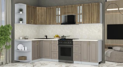 Кухонный гарнитур Интерлиния Мила Шато 1.5x2.8 LV