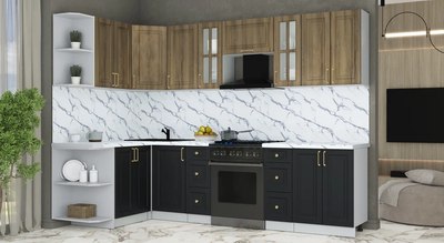 Кухонный гарнитур Интерлиния Мила Шато 1.5x2.8 LV