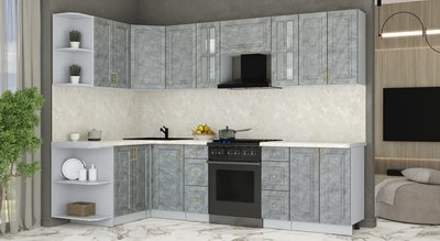 Кухонный гарнитур Интерлиния Мила Шато 1.5x2.8 LV