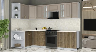 Кухонный гарнитур Интерлиния Мила Шато 1.5x2.8 LV