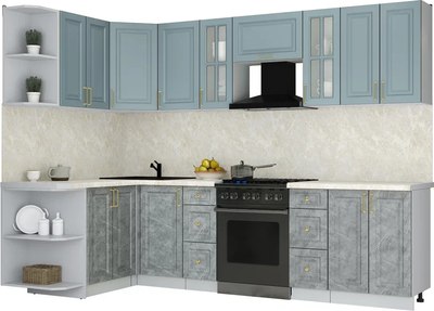 Кухонный гарнитур Интерлиния Мила Шато 1.5x2.8 LV - фото