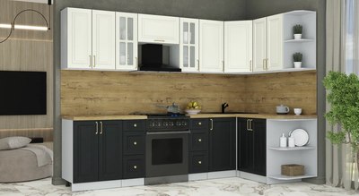 Кухонный гарнитур Интерлиния Мила Шато 1.5x2.8 PR