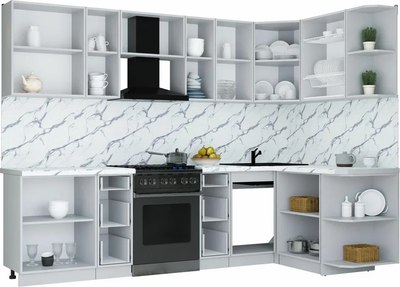 Кухонный гарнитур Интерлиния Мила Шато 1.5x2.8 PR