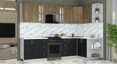 Кухонный гарнитур Интерлиния Мила Шато 1.5x2.8 PR