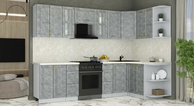 Кухонный гарнитур Интерлиния Мила Шато 1.5x2.8 PR