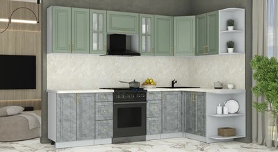 Кухонный гарнитур Интерлиния Мила Шато 1.5x2.8 PR