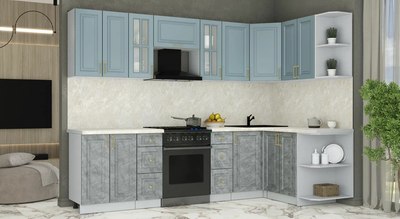 Кухонный гарнитур Интерлиния Мила Шато 1.5x2.8 PR