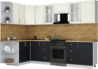 Кухонный гарнитур Интерлиния Мила Шато 1.5x2.9 LV - фото