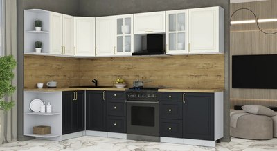 Кухонный гарнитур Интерлиния Мила Шато 1.5x2.9 LV