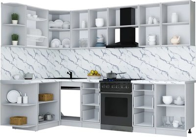 Кухонный гарнитур Интерлиния Мила Шато 1.5x2.9 LV