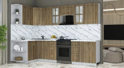 Кухонный гарнитур Интерлиния Мила Шато 1.5x2.9 LV