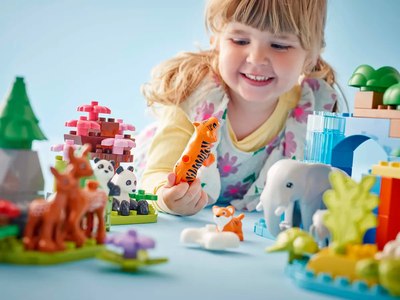 Конструктор Lego Duplo Семьи диких животных 3в1 10446