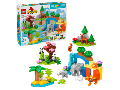 Конструктор Lego Duplo Семьи диких животных 3в1 10446