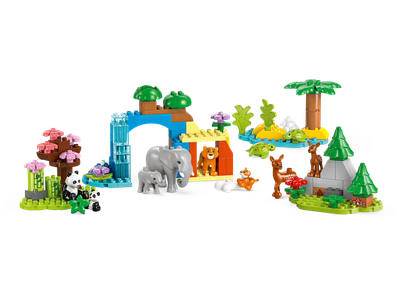 Конструктор Lego Duplo Семьи диких животных 3в1 10446
