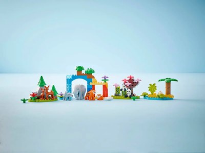 Конструктор Lego Duplo Семьи диких животных 3в1 10446