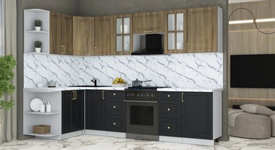 Кухонный гарнитур Интерлиния Мила Шато 1.5x2.9 LV